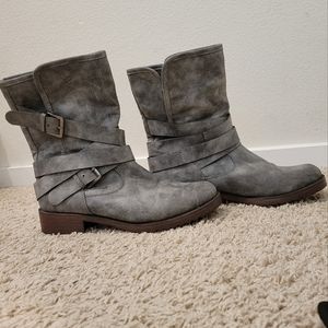 Grey boots size 9